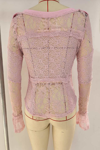 Lace Long-Sleeve T-Shirt