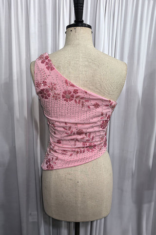 Asymmetric Sequin Tank Top