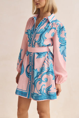 Artistic Print Mini Dress for Casual Looks