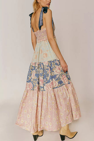 Vibrant Patchwork Sundress