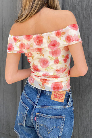 Floral Off-the-Shoulder Cami Top