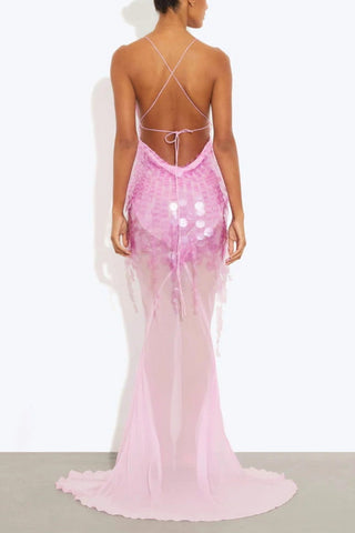 Elegant V-Neck Evening Gown
