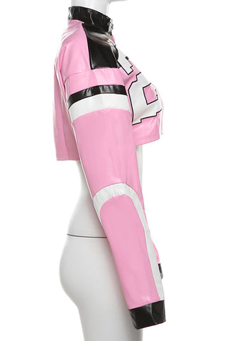 Bold Graphic Cropped Jacket