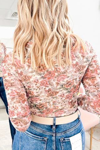Floral Pattern Long Sleeve T-Shirt