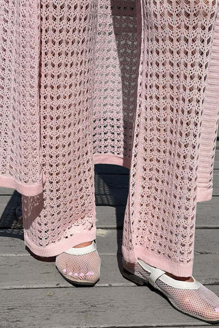 Sleeveless Button Front Pants Set