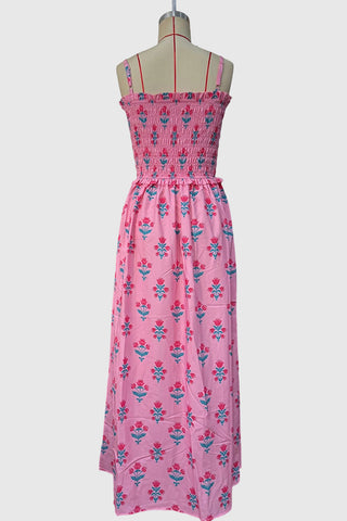 Smocked Floral Maxi Dress