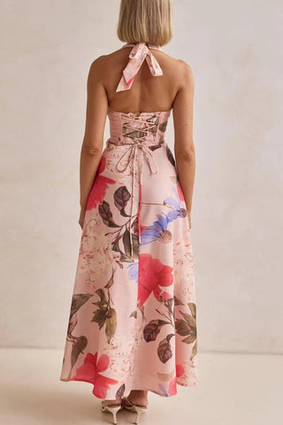 Halter Maxi Casual Dress