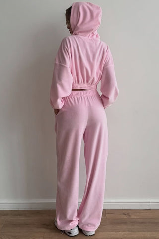 Cropped Hoodie and Jogger Pants Set