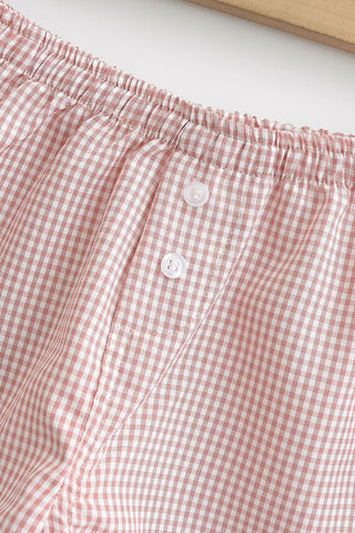 Checkered Casual Shorts