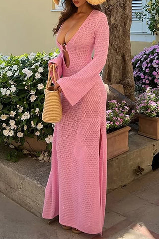 Keyhole Front Maxi Dress
