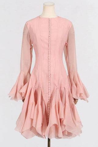 Flared Sleeve Casual Dress