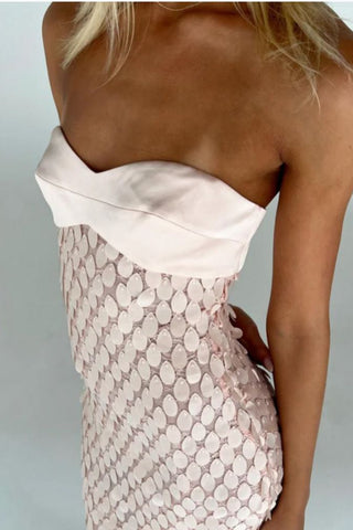 Strapless Maxi Evening Dress