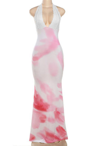 Halter Maxi Casual Dress