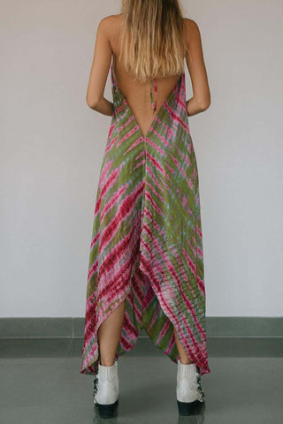 Halter Neck Bohemian Casual Dress