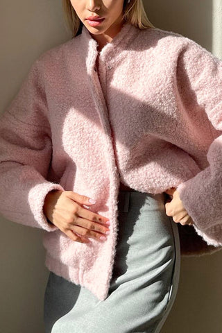 Textured Open-Front Jacket