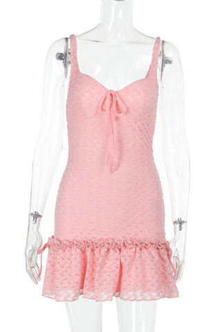 Tie-Front Lace Sundress