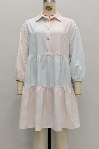 Button-Front Casual Dress