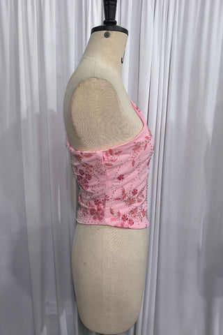 Asymmetric Sequin Tank Top