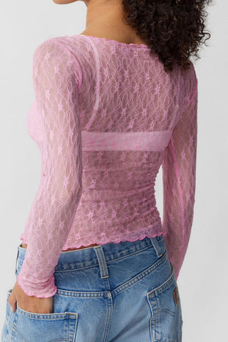 Long Sleeve Lace Top
