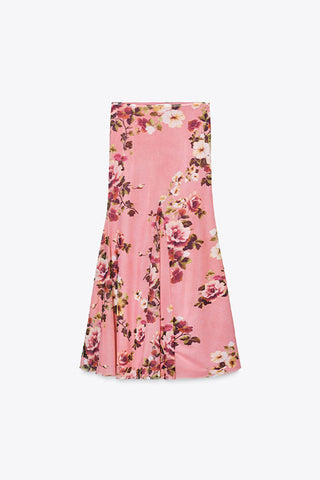 Floral Asymmetrical Skirt Set