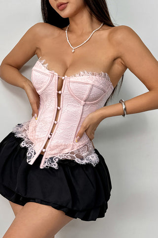 Lace Button-Front Camisole