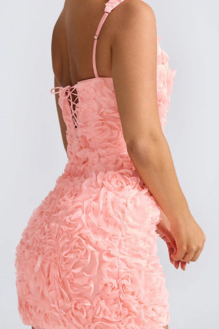 Floral Textured Sleeveless Sundress