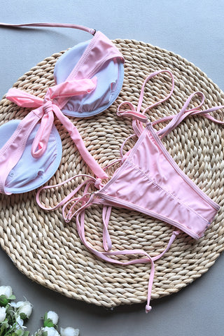 V-Wire Embellished Bikini Set