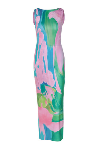 Vibrant Maxi Vacation Dress