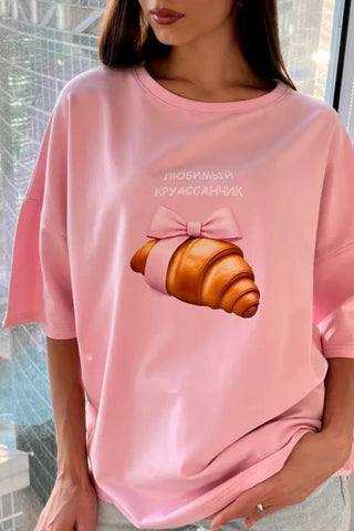 Graphic Croissant T-Shirt