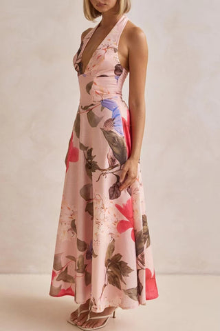 Halter Maxi Casual Dress
