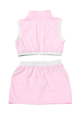 Sporty Zip-Up Two-Piece Set