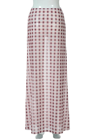 Checkered Maxi Skirt