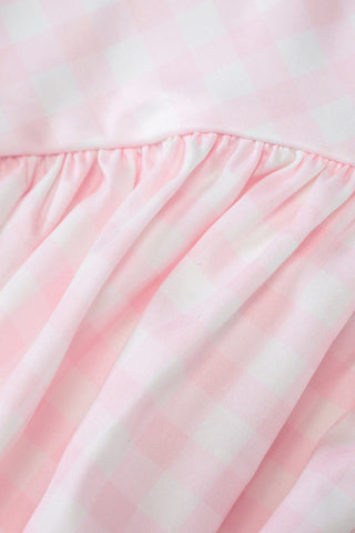 Gingham Sundress with Square Neckline