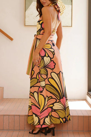 Halter Maxi Vacation Dress