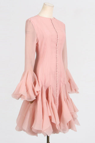 Flared Sleeve Casual Dress