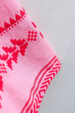 Boho Stripe Empire Maxi Dress