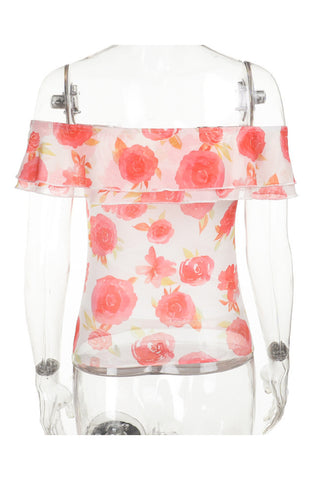 Floral Off-the-Shoulder Cami Top