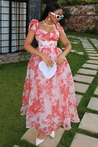 Floral Ruffled Maxi Dress