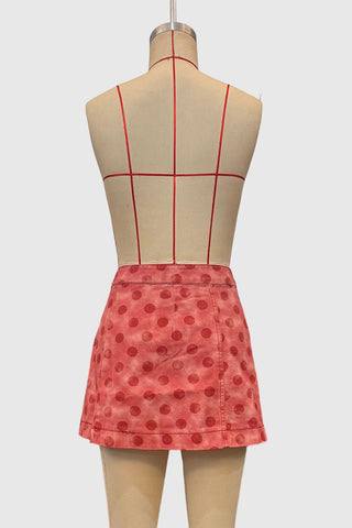Polka Dot Mini Skirt