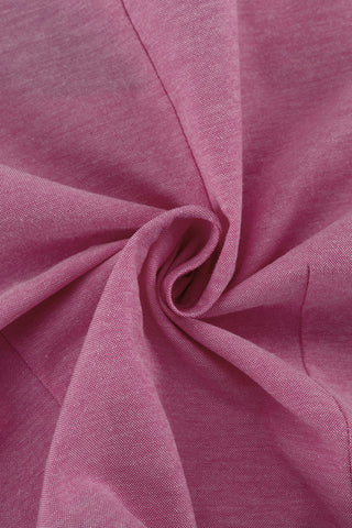 Button-Front Puff Sleeve Skirt Set