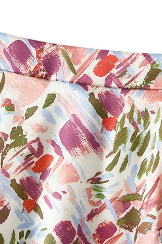 Floral A-Line Casual Skirt