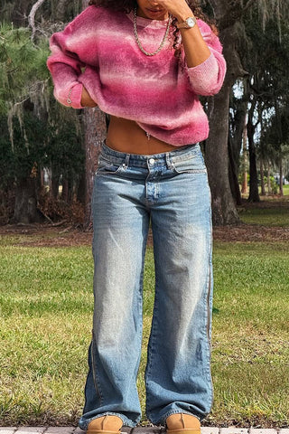 Cozy Oversized Gradient Sweater
