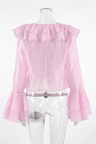Flowy Layered Ruffle Blouse