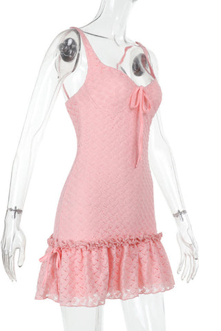 Tie-Front Lace Sundress