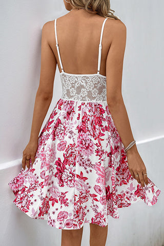 Floral Lace Cutout Dress