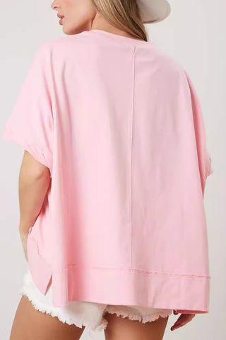 Oversized Lobster Print T-Shirt