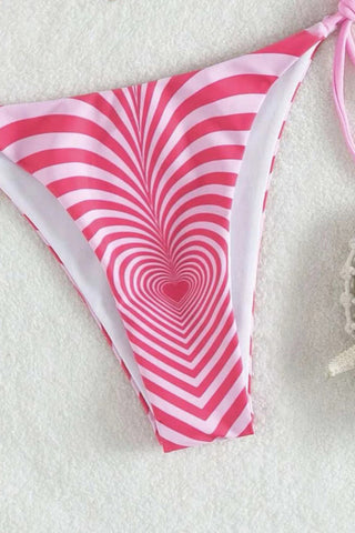 Stylish Striped Bikini Set