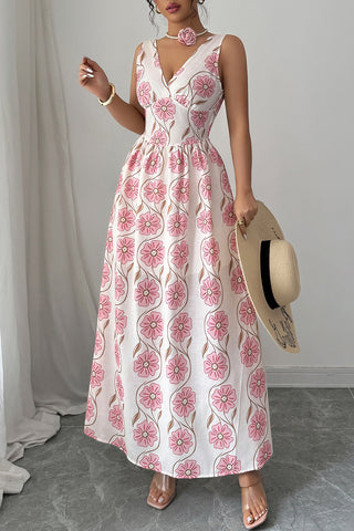 Maxi Dress with Floral Print