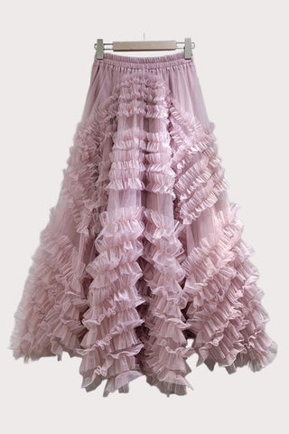 Ruffle Tiered Maxi Skirt