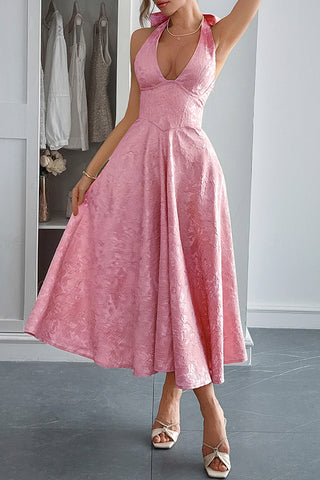 Elegant Halter Evening Dress